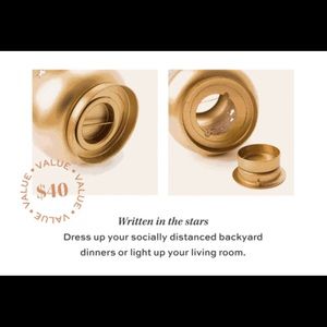 Artisan Direct Milky Way gold plated steel lantern